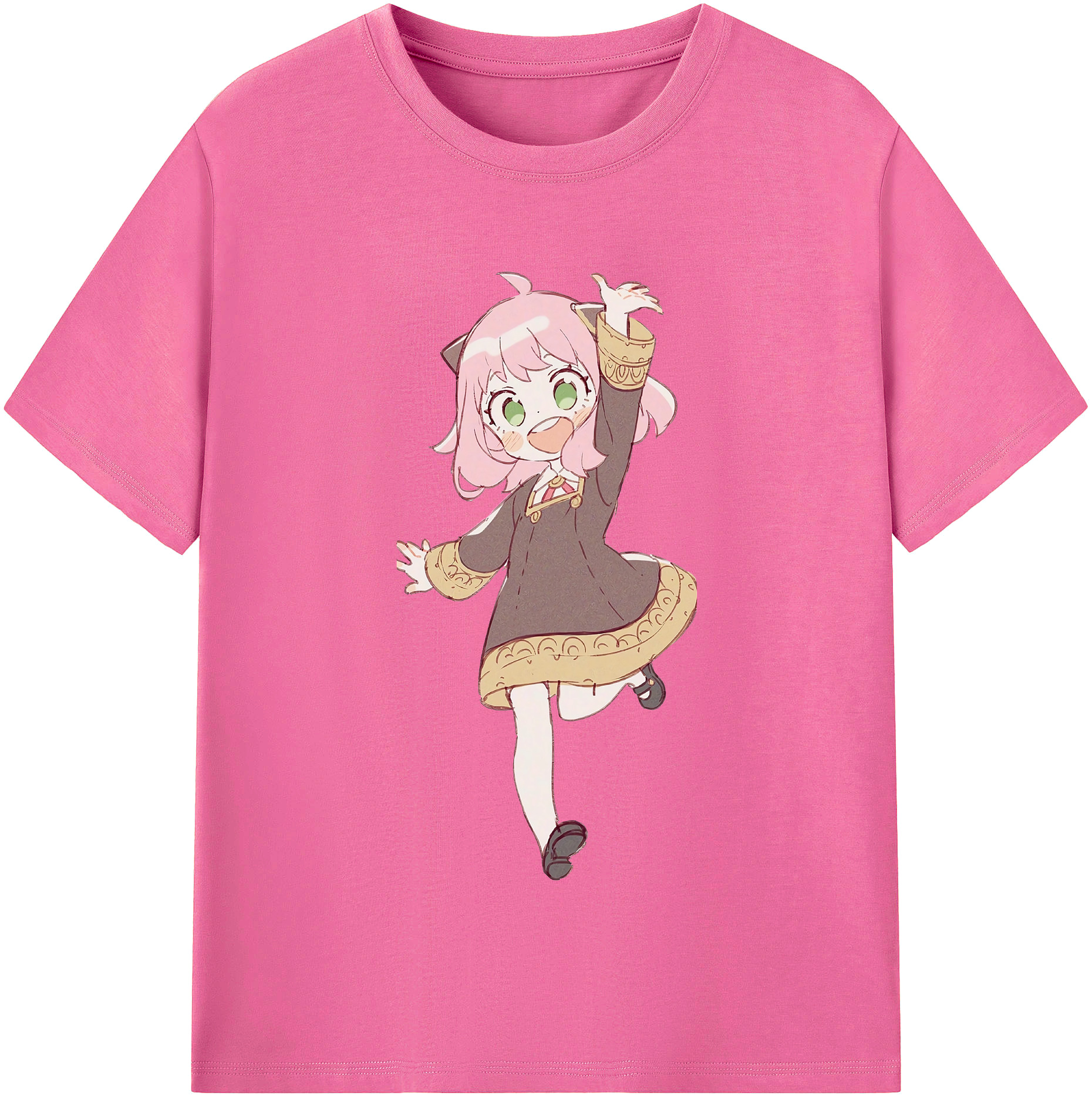 （画像用） SPY×FAMILY间谍家家酒 レディースカジュアルプリントTシャツ（綿100％）